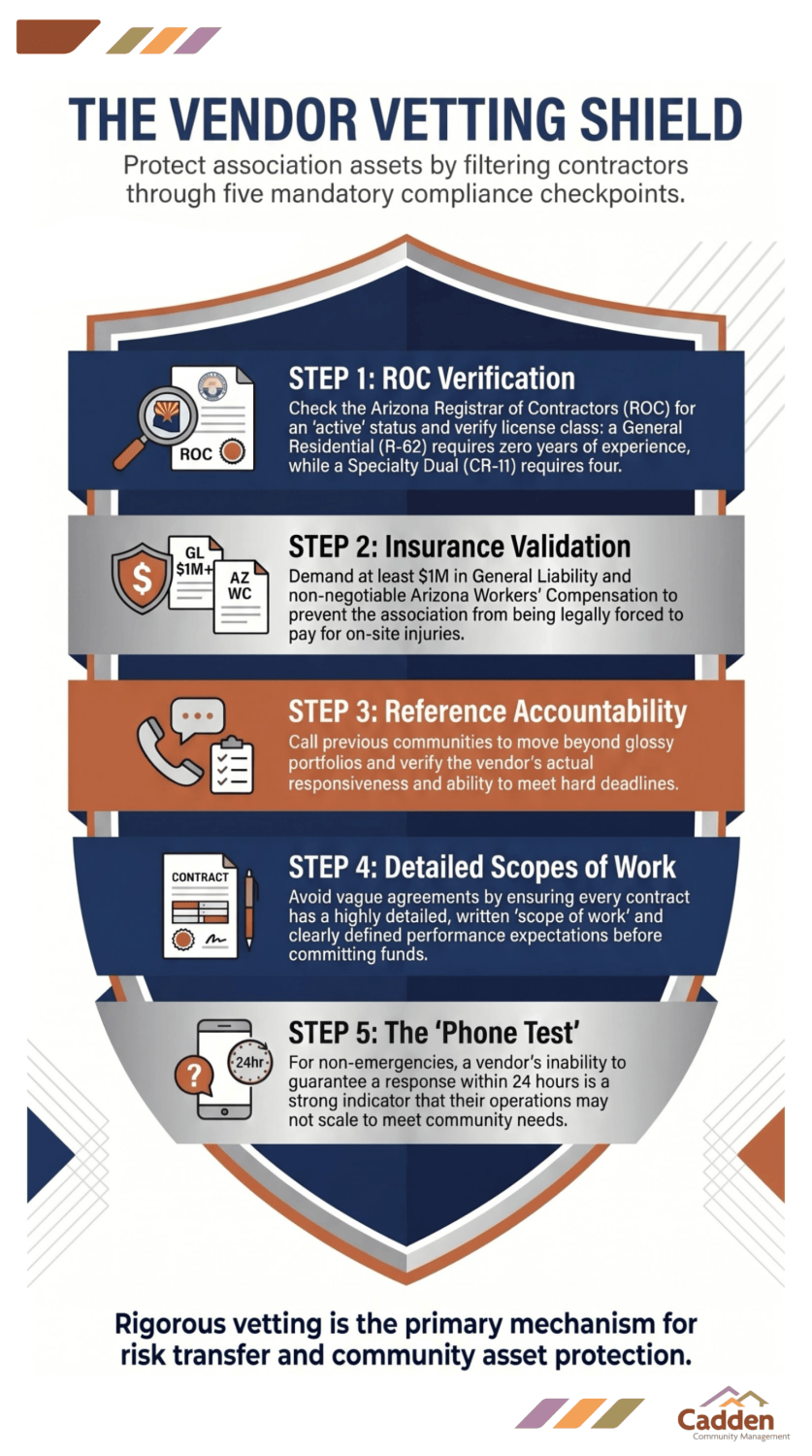 Cadden Vendor Vetting Checklist Shield
